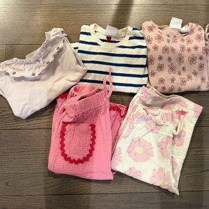 Zara Kids' Clothing Set with Pink and Stripes